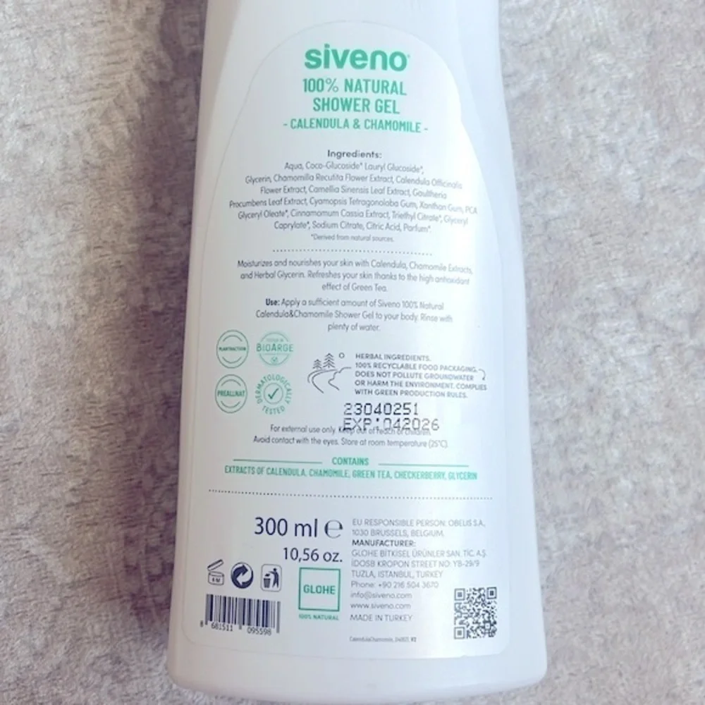 Brand New Set of 100% Natural Roll-On Deodorant & Shower Gel Vegan Nourishing